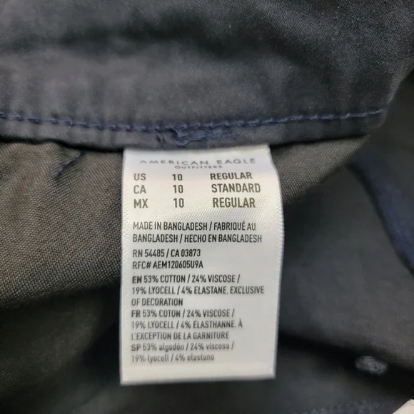 American Eagle Black Next Level Stretch High Rise Jeggings Sz 10/30 NEW - Picture 15 of 16